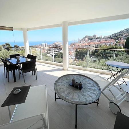 Grand 3 Pieces Avec Terrasse Vue Mer Tout Confort Beausoleil Bagian luar foto