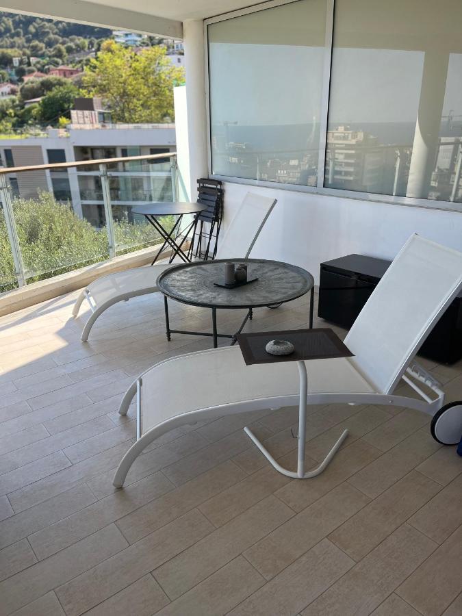 Grand 3 Pieces Avec Terrasse Vue Mer Tout Confort Beausoleil Bagian luar foto
